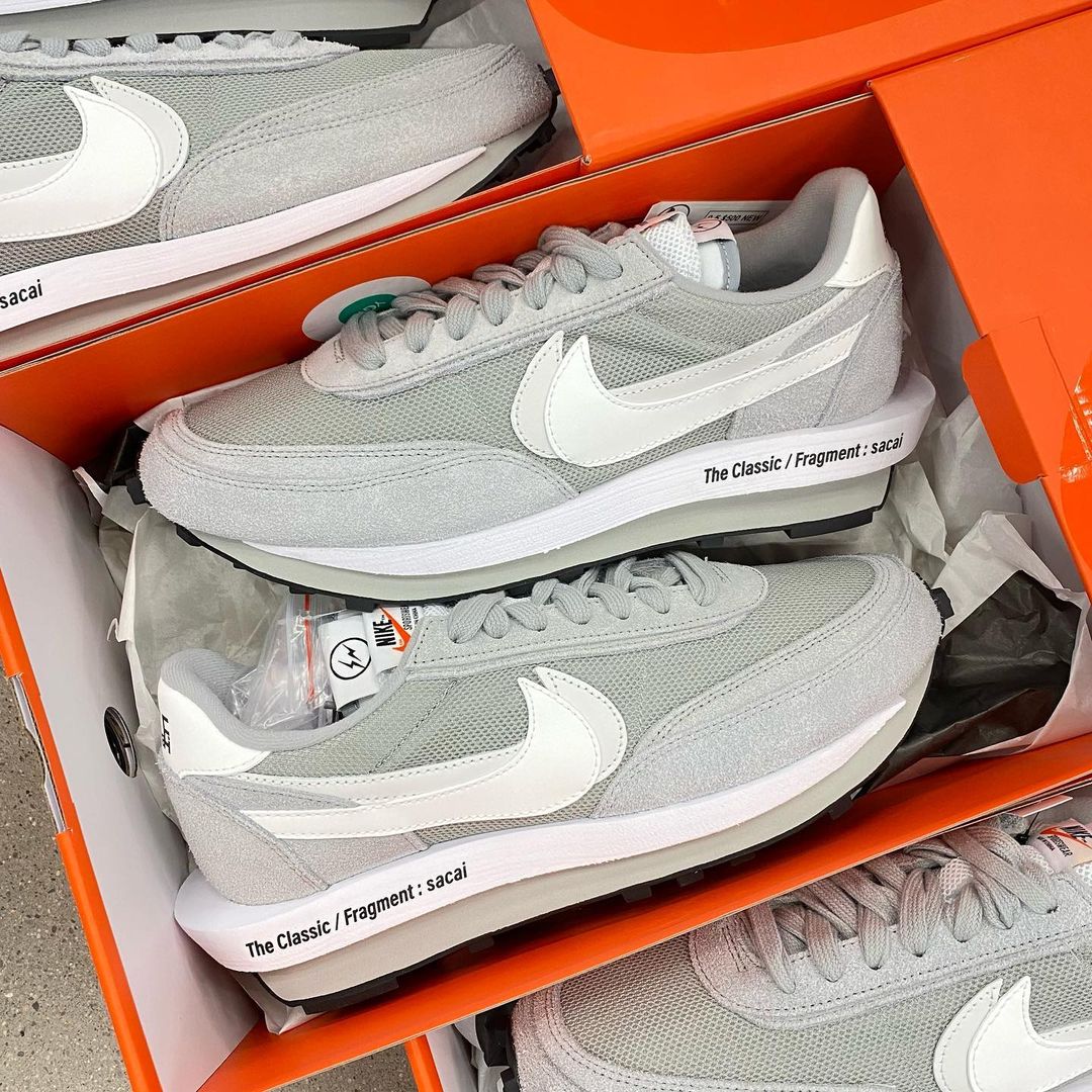 Fragment Design x sacai x LDV Waffle 'Light Smoke Grey'