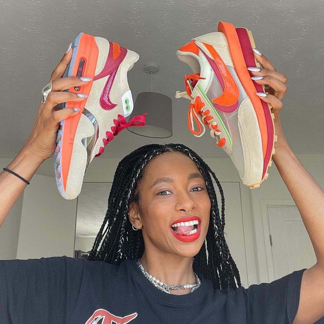 sacai x Clot x LDWaffle 'Net Orange Blaze'