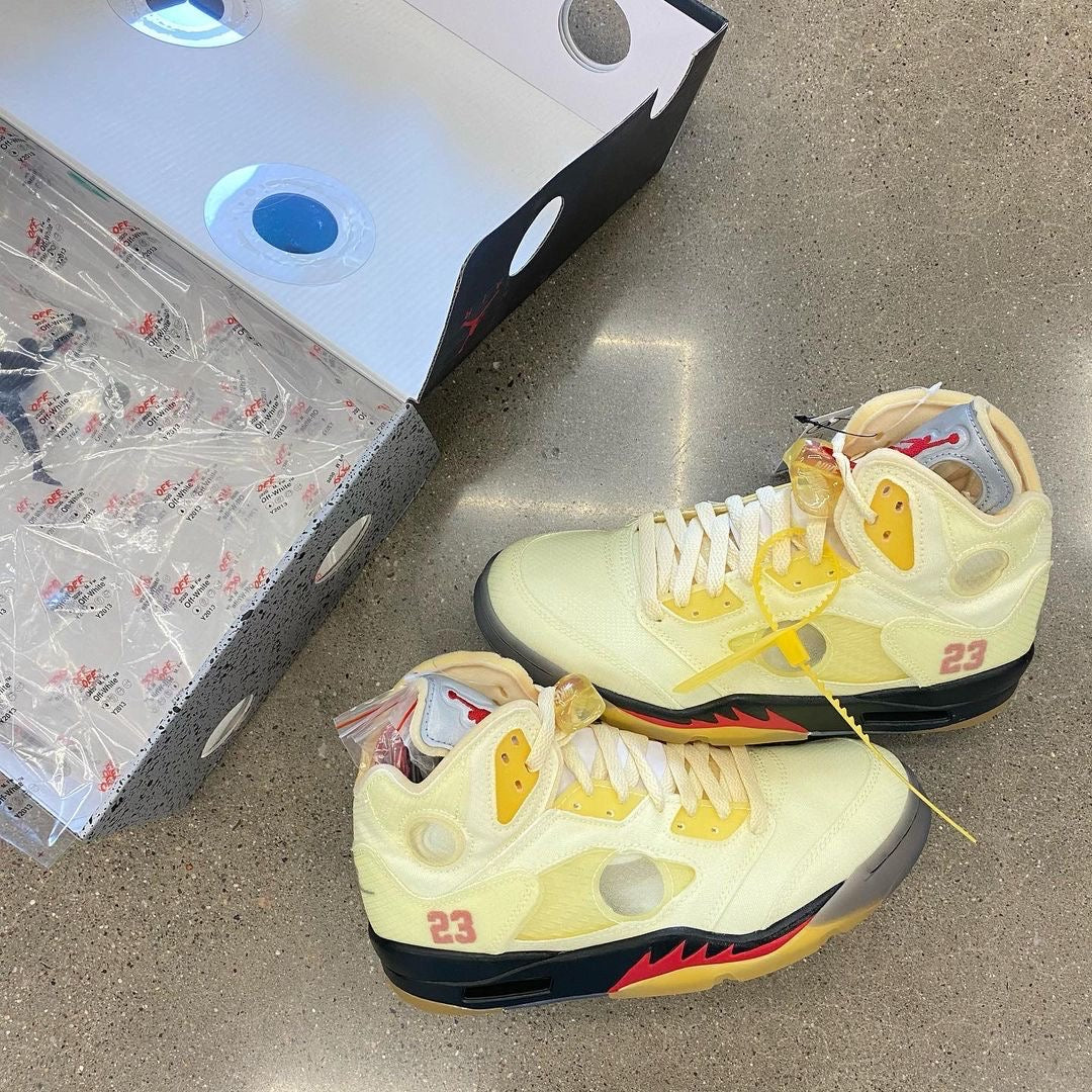 Air Jordan 5 Retro OFF-WHITE Sail