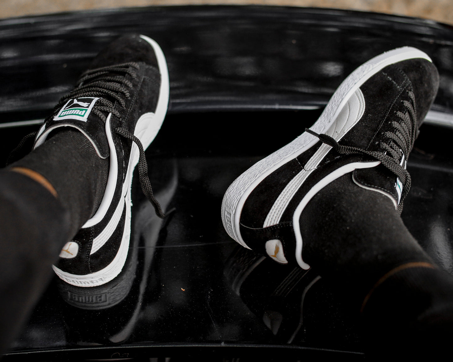 Puma Suede Classic+ Sneakers(Black/White)