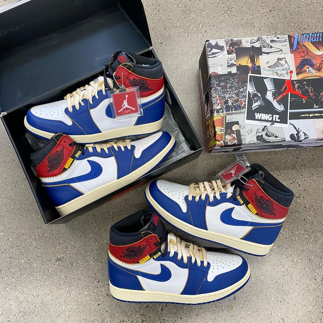 Air Jordan 1 Retro High Union Los Angeles Blue Toe