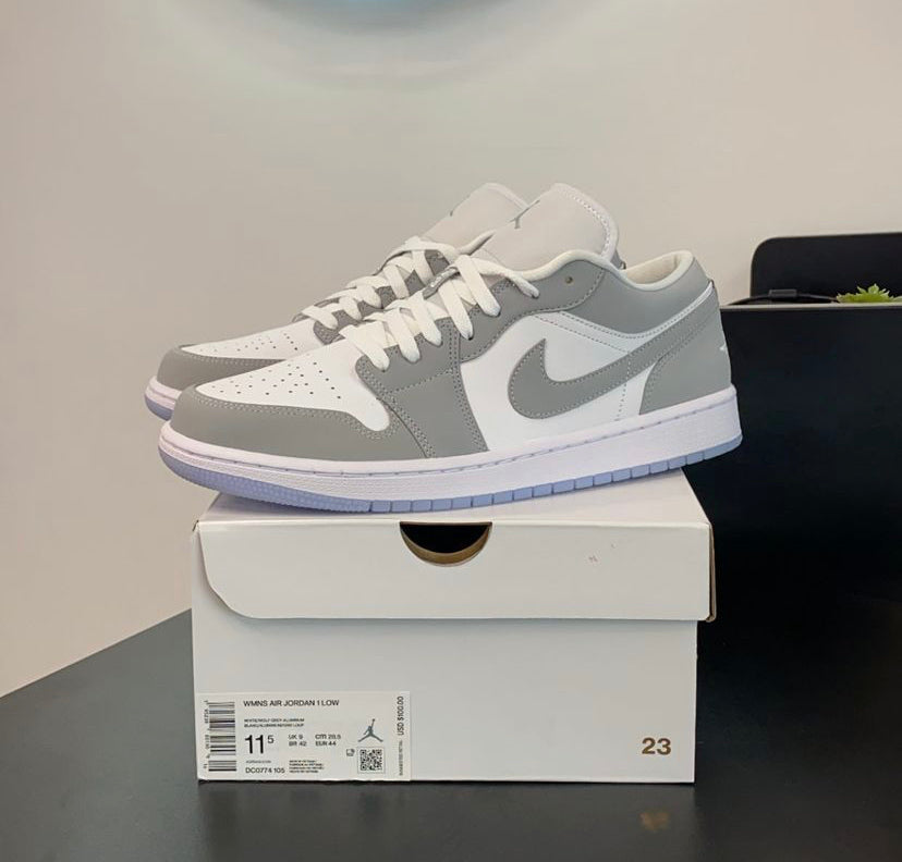 Wmns Air Jordan 1 Low 'White Wolf Grey'