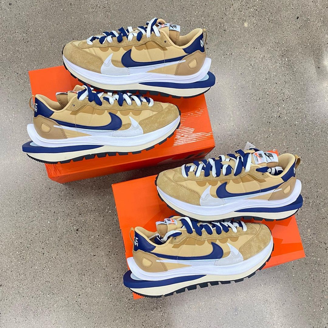 sacai x VaporWaffle 'Sesame Blue Void'