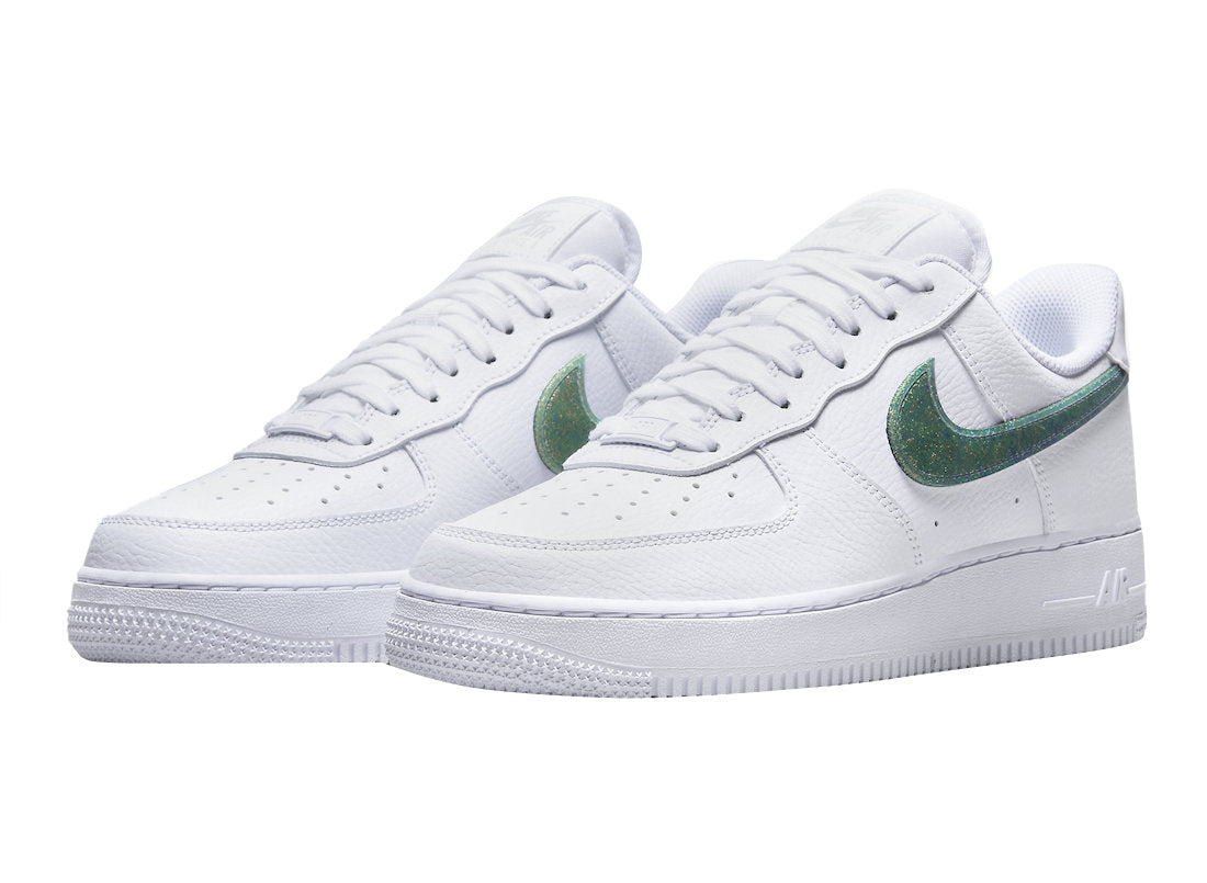 Wmns Air Force 1 Low 'Glitter Swoosh - Celery'