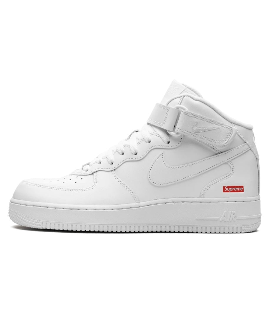 Air Force 1 Mid "Supreme - Mini Box Logo White"