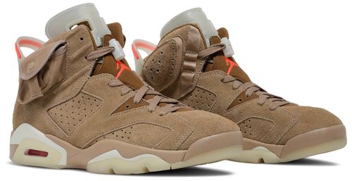 Travis Scott x Air Jordan 6 Retro 'British Khaki' (9.5 US Men's Size)